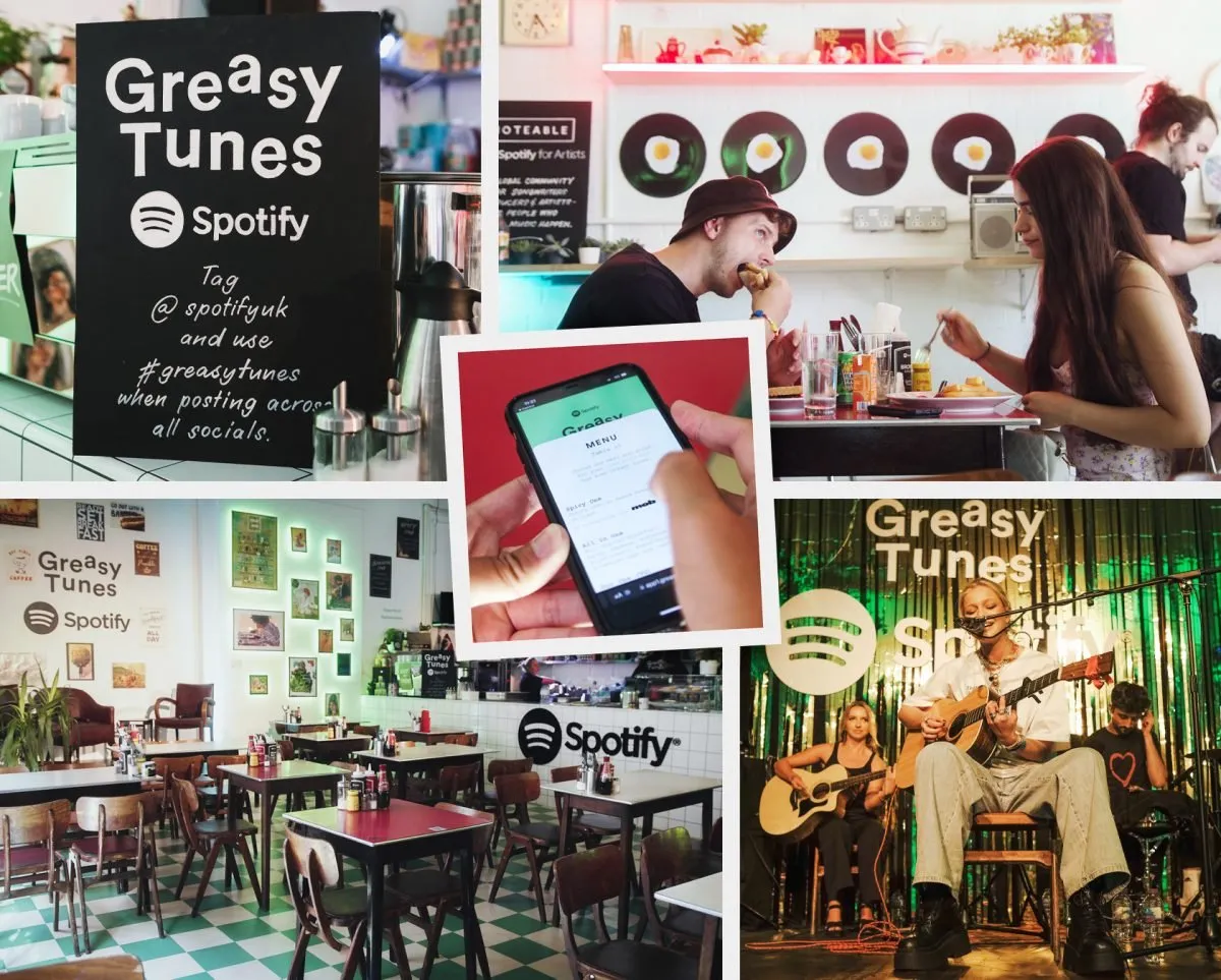 Greasy Tunes Café campaign — Spotify