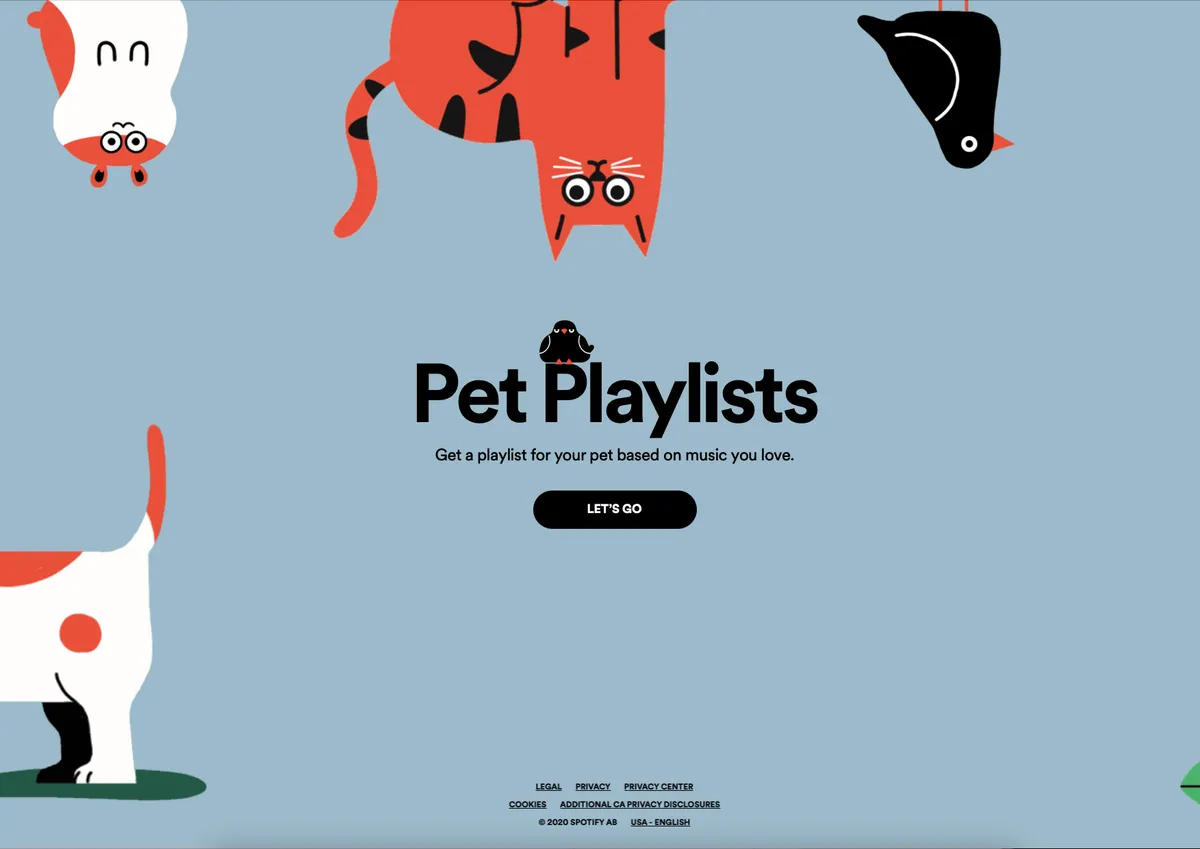 Pet Playlist campaign — Spotify